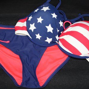 Flag Bikini Set with Push-up